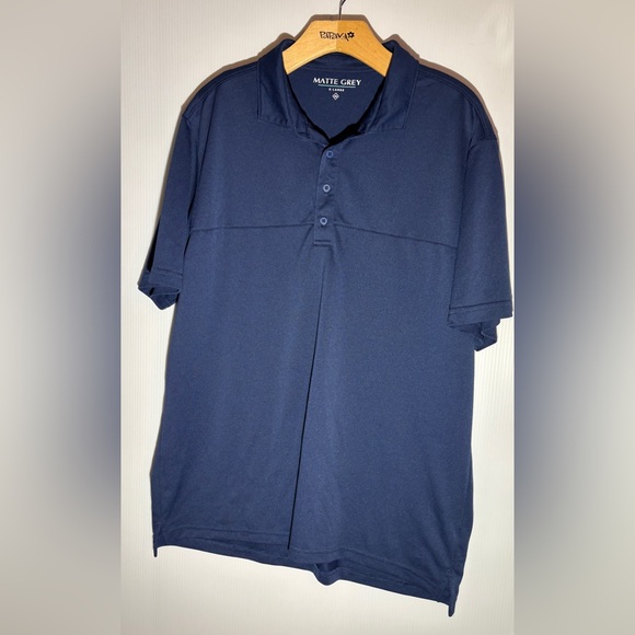 matte grey Other - Men's Blue Polo Shirt size XL